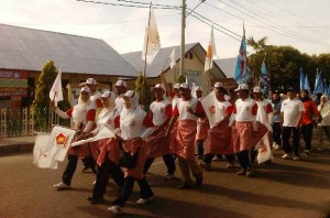 Kader Gerindra Kabupaten Bireuen ikuti kegiatan jalan santai (Dok. Gerindra Bireuen)