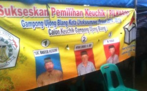 Warga Ujong Blang Lhokseumawe Pilih Geuchik Baru