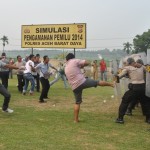 Polres Abdya Gelar Simulasi Pengamanan Pemilu