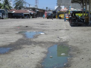 Landasan Terminal Bus Bireuen Hancur