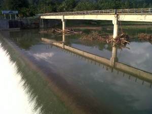 Bendungan Krueng Susoh Penuh Sampah, Dinas PU Abdya: Bukan Wewenang Kami