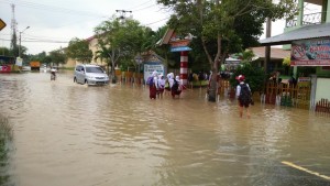 Banjir Landa Aceh Utara, Puluhan Sekolah Diliburkan  