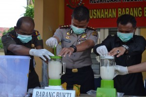 Sabu Senilai Rp2 M Dimusnahkan di Aceh Utara