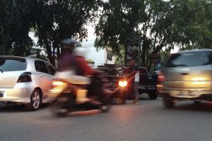 Penataan parkir di kawasan jalan T Panglima Nyak Makam, Banda Aceh (Foto Makmur Dimila)