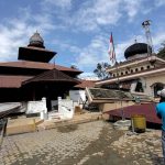 Masjid Tgk Di Pucok Krueng di Pidie Jaya roboh akibat gempa Foto OVIYANDI EMNUR