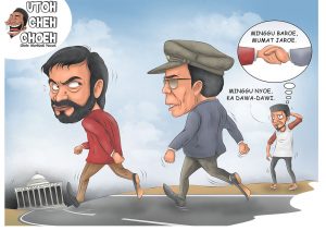 Karikatur Muzakir Manaf - Irwandi Yusuf