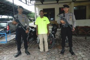 Polres Aceh Timur Bekuk Tersangka Curanmor. (Foto PM Iskandar Ishak).