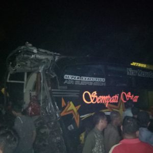 Dua Bus Sempati Star Laga Kambing di Aceh Utara, Dua Penumpang Meninggal