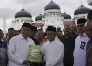 Tinjau Masjid Raya, Ini Pesan Menteri Agama untuk Masyarakat Aceh