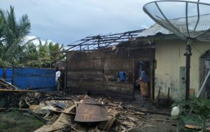 Lupa Padamkan Sisa Api, Sebuah Rumah di Aceh Utara Terbakar Tadi Siang