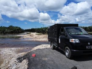 Puluhan Meter Jalan Gunung Meriah-Singkil Tergerus Banjir