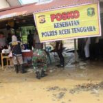 Polres Aceh Tenggara Dirikan Posko Kesehatan di Lokasi Banjir