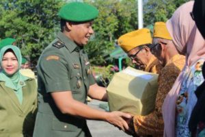 Kodim 0107 Aceh Selatan Santuni Veteran dan Warakawuri TNI AD