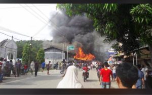 Puluhan Ruko dan Rumah di Keude Kutabuloh Meukek Hangus Terbakar