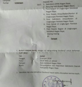 Siang Ini, Sekda Nagan Raya Diganti