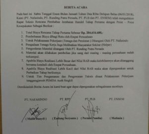 PT Ensem Belum Teken Kesepakatan, Jembatan Handel Belum Direhap