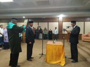 TR Johari Dilantik Sebagai Sekda, Ini Harapan Bupati Nagan Raya