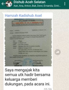 Kadishub Aceh Selatan Diduga Organisir Staf Hadiri Deklarasi Kandidat Incumbent