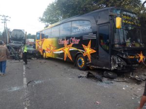 Bus Sempati Star Kecelakaan Lagi