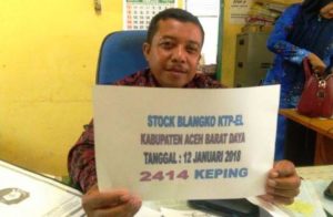 Stok Blangko e-KTP di Abdya Tinggal 2.414 Lembar