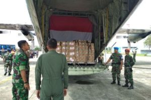 Pesawat Hercules TNI AU Transit di Aceh, Bawa 10 Ton Bantuan ke Pengungsi Rohingya