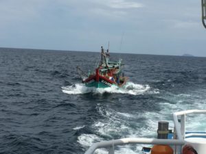 Kapal Asing yang Diamankan PSDKP di Selat Malaka Tiba di Lampulo