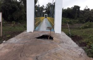 Baru Dua Bulan Dibangun, Jembatan Senilai Rp 557 Juta Sudah Rusak