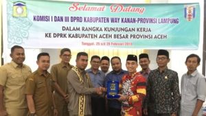 DPRD Way Kanan Studi Banding Pemilihan Geuchik ke Aceh Besar