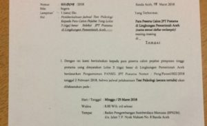 Test Psikologi Eselon II Dilaksanakan 25 Maret