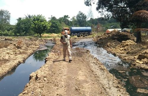 Tumpahan Minyak di Aceh Timur Mulai Disedot