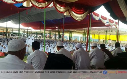 Kampanye Terbuka, Paslon Asli Gelar Zikir Akbar