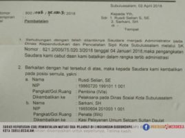 Server E-KTP Diputuskan, Walikota Subulussalam Batalkan SK Pengangkatan 2 Pejabat Disdukcapil