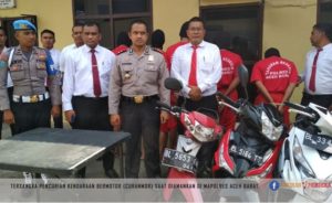 Polres Aceh Barat Gulung Sindikat Curanmor antar Kabupaten