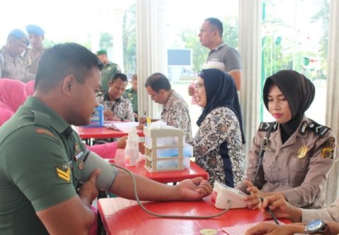 Peringati HUT Bhayangkara, Polres Langsa Gelar Donor Darah