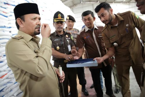 Jelang Ramadhan, Bupati Aceh Besar dan Forkopimda Tinjau Pasar Induk Lambaro