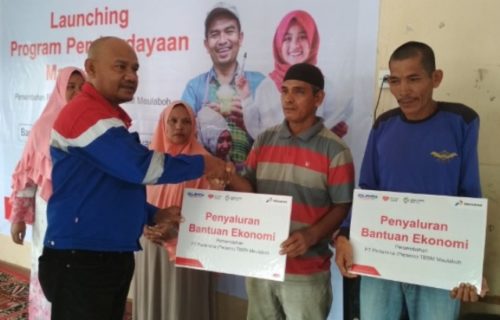 Pertamina Meulaboh Mualai Salurkan CSR