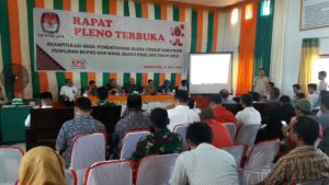 Pleno KIP Pidie Jaya, Dua Paslon Tak Hadirkan Saksi