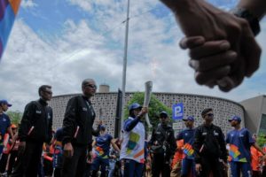 Potret Kemeriahan Pawai Obor Asian Games 2018