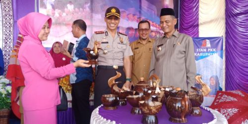 Tim PKK Nagan Raya Gelar Pameran Kerajinan Tangan