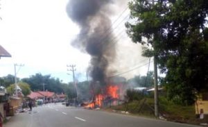 Satu Unit Rumah dan Tempat Usaha Laundry Ludes Dilalap Api