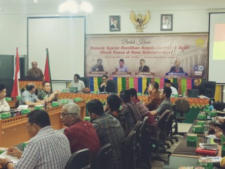 FH Unsyiah Bahas Polemik Persyaratan Calon Kepala Daerah di Aceh