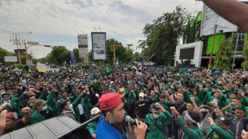 Ribuan Mahasiswa di Banda Aceh Gelar Aksi #Simpang Lima Memanggil