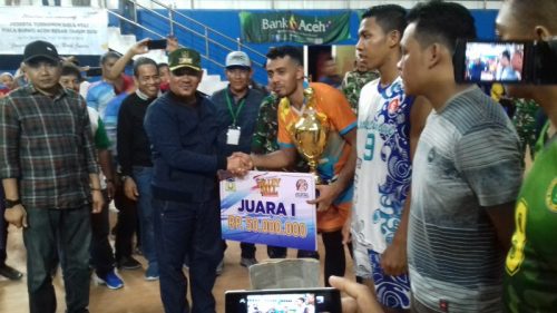 Tim Voli Bireuen Juara I Piala Bupati Aceh Besar