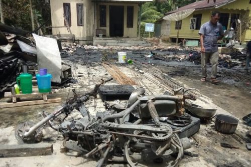 Satu Unit Rumah Milik Warga di Matangkuli Ludes Terbakar