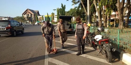 razia covid di depan masjid raya 21 februari 2021