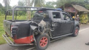 mobil rombongan anies yang mengalami kecelakaan di aceh timur foto dok polda aceh 169