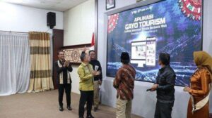 Peluncuran Aplikasi Gayo Tourism sebagai strategi digitalisasi Pariwisata Aceh Tengah.