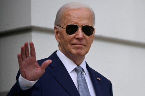 FILE PHOTO: FILE PHOTO: U.S. President Joe Biden departs the White House