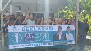 Relawan Sahara Aceh Timur dukung Om Bus -Syech Fadhil