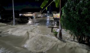 Kondisi banjir di salah satu desa Aceh Tenggara. (Foto dok. BPBA Aceh/mc aceh)